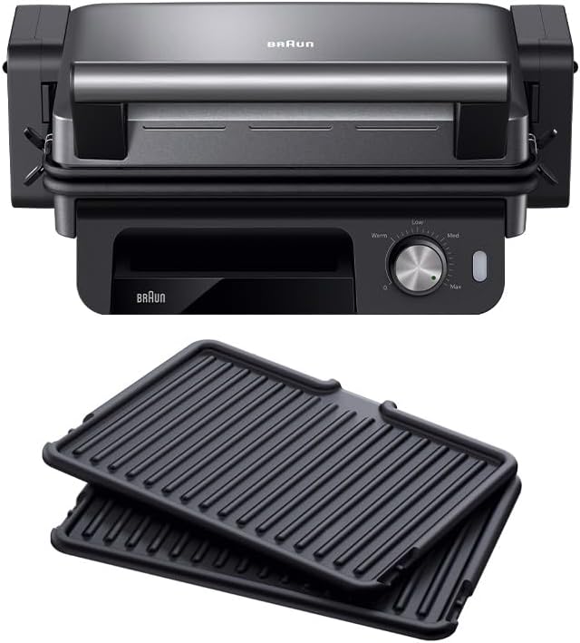 Braun Elektrische Tischgrills, Braun, MultiGrill 5 3in1 Grillpositionen Kontaktgrill BBQ Ofen