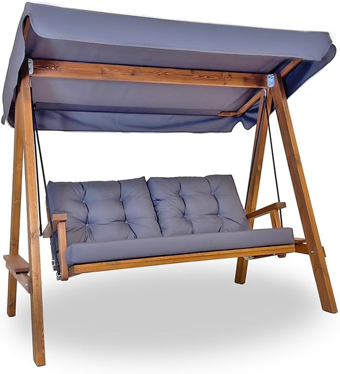WESTMANN Mülltonnenbox, 203x116x180 cm, Anthrazit, Holz Hollywoodschaukel Pera 2000