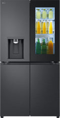 LG Side-by-Side-Kühlschrank, 638 L, Silber, GMG960EVEE Multi-Door Kühlschrank mit Gefrierfach (, Energieklasse E) mit InstaView und Craft Ice