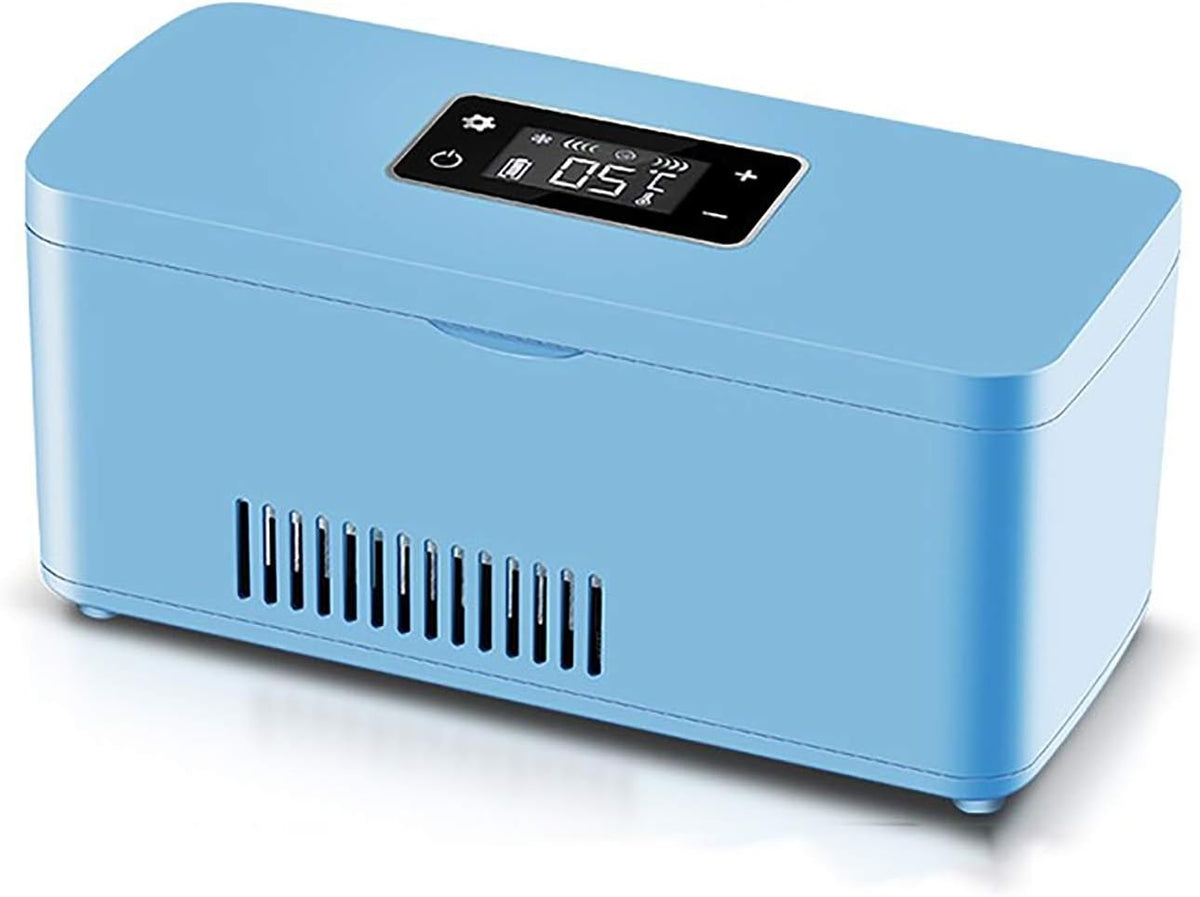 Insulin Mini-Kühlschrank, Weiß, Kühler, tragbarer intelligenter Medikamentenkühlschrank, 18 °C, Reisen, Büro, Minikühlschrank