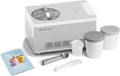 Springlane Kitchen Eismaschine, 2,0 L, 220 W, Silber/Grau, & Joghurtbereiter Elisa mit selbstkühlendem Kompressor