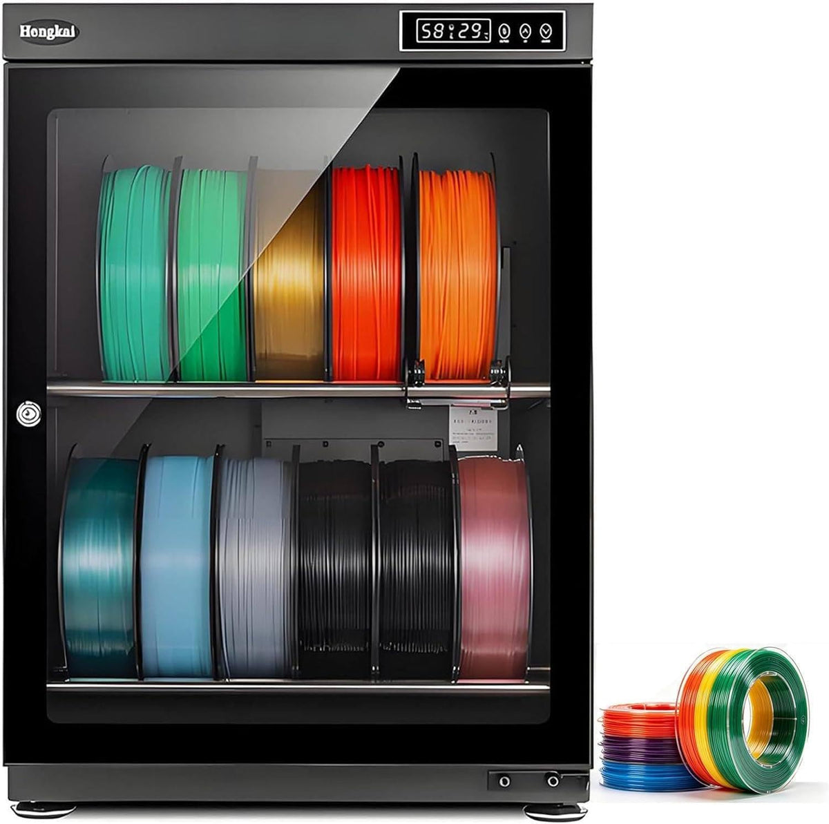 Qiang Luftentfeuchter, 70 L, Weiß, Trockenschrank Für 3D-Druckfilament, Aufbewahrungsschrank Mit (RH 15% - RH 60%)