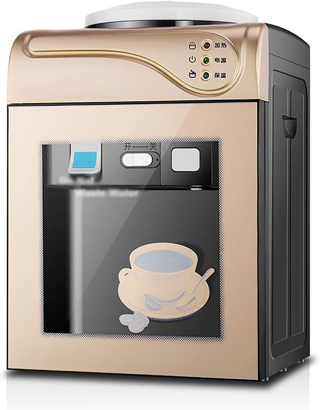 MCQMYXH Kühler & Wasserspender, Transparent, Tisch-Wasserspender, Wasserspender Für Heißes Und Kaltes Wasser, Trinkbrunnen