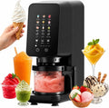 4Swiss Eismaschine, Schwarz, Soft Ice Cream Maker Speise Eismaker für Slush Frozen