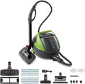 POLTI Dampfreiniger, 1100 W, 5 Bar, Schwarz/Grün, Vaporetto Pro 95 Turbo Flexi, mit Boiler, Maximaler Druck, Leistung