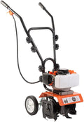 A.M.C. Motorhacken, 30 cm, 15 cm, Grau, Motorhacke 2-Takt 52cc Arbeitsradius Tiefe Stahl Kultivator