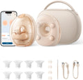 eufy Security Brustpumpen, Schwarz, Tragbare elektrische Milchpumpe S2 Pro, kabelloses Ladecase, sanfte Wärmemassage mit HeatFlow 2.0 & VibraPump