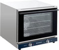 GastroHero Backofen, Silber, Heißluftofen ECO 4x GN 2/3, kompakter Umluft-Ofen mit Dauerheizfunktion aus Edelstahl