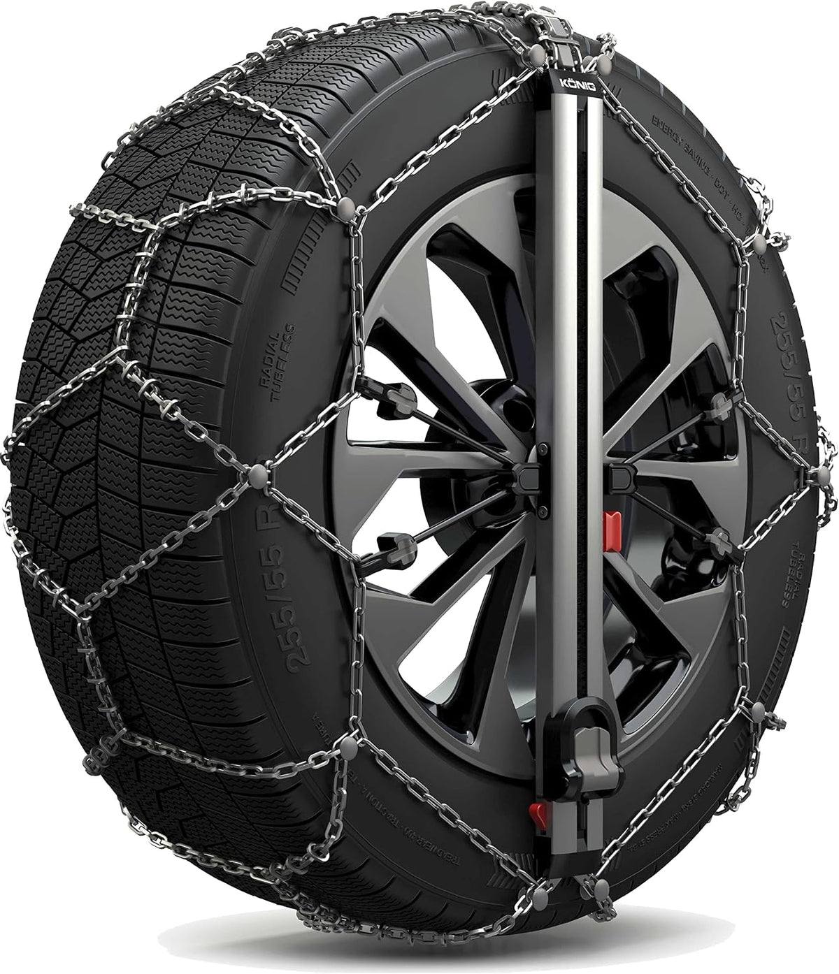 KÖNIG Gewerblicher Lastwagen, Schwarz/Silber, Easy-FIT SUV 250 - Schneeketten