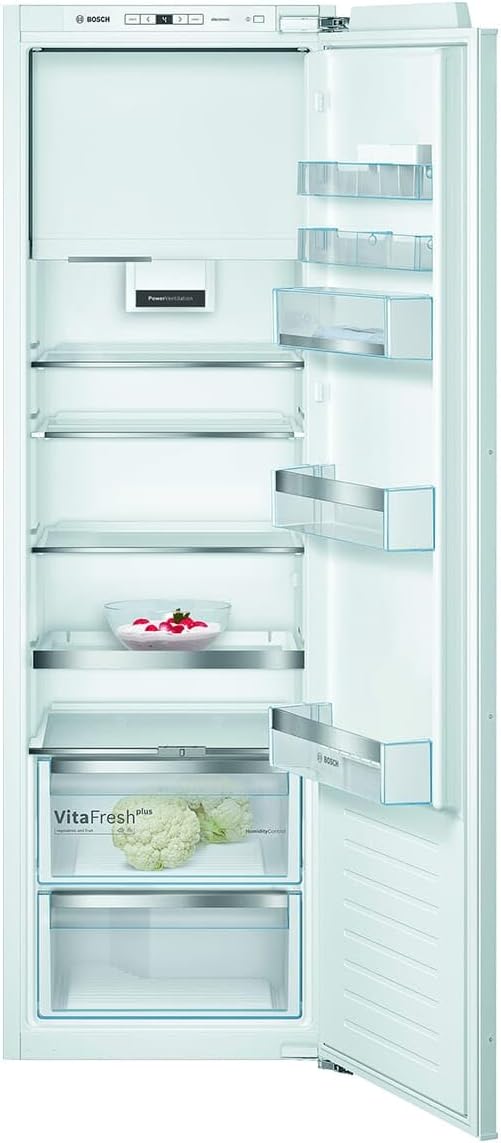 Bosch Kühlschrank, 177,5 x 56 cm, 285 L, Weiß, KIL82ADE0 Serie 6 Einbau-, Nische, Flachscharnier, Made in Germany