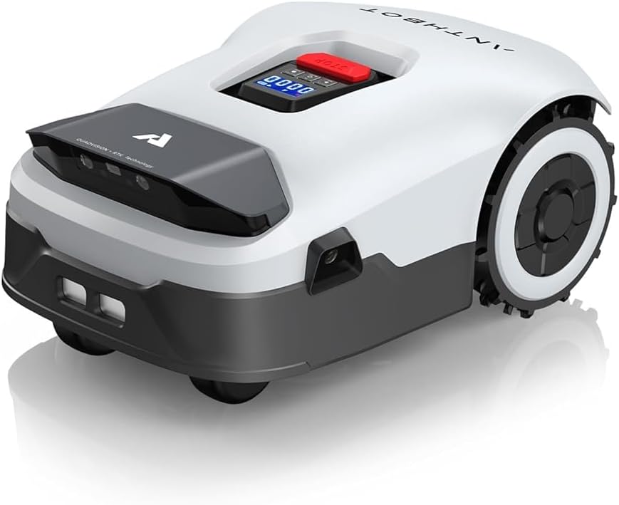 ANTHBOT Mähroboter, 900m, Weiß/Schwarz,  Genie600 ohne Begrenzungskabel - ² RTK+4K Vision, Multizonen-Steuerung