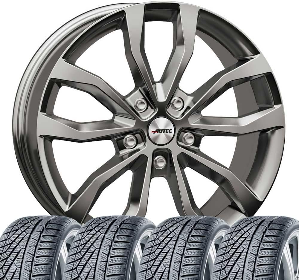Tunershop Felgen, Silber/Schwarz, 12.10.21 - Komplettrad Uteca 8x18 mit 225/50 R18 99H Nexen