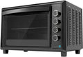 Cecotec Mini-Öfen, 60 Liter, 2200 W, Schwarz, Innenbeleuchtung, 12 Funktionen, Temperatur bis zu 230º, Doppeltürglas