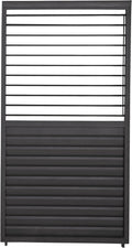MIRADOR Gartenlaube, 0,93 m, Anthrazit, 111 Schwenkbare Lamellenwand Aluminium für Deluxe Pergola