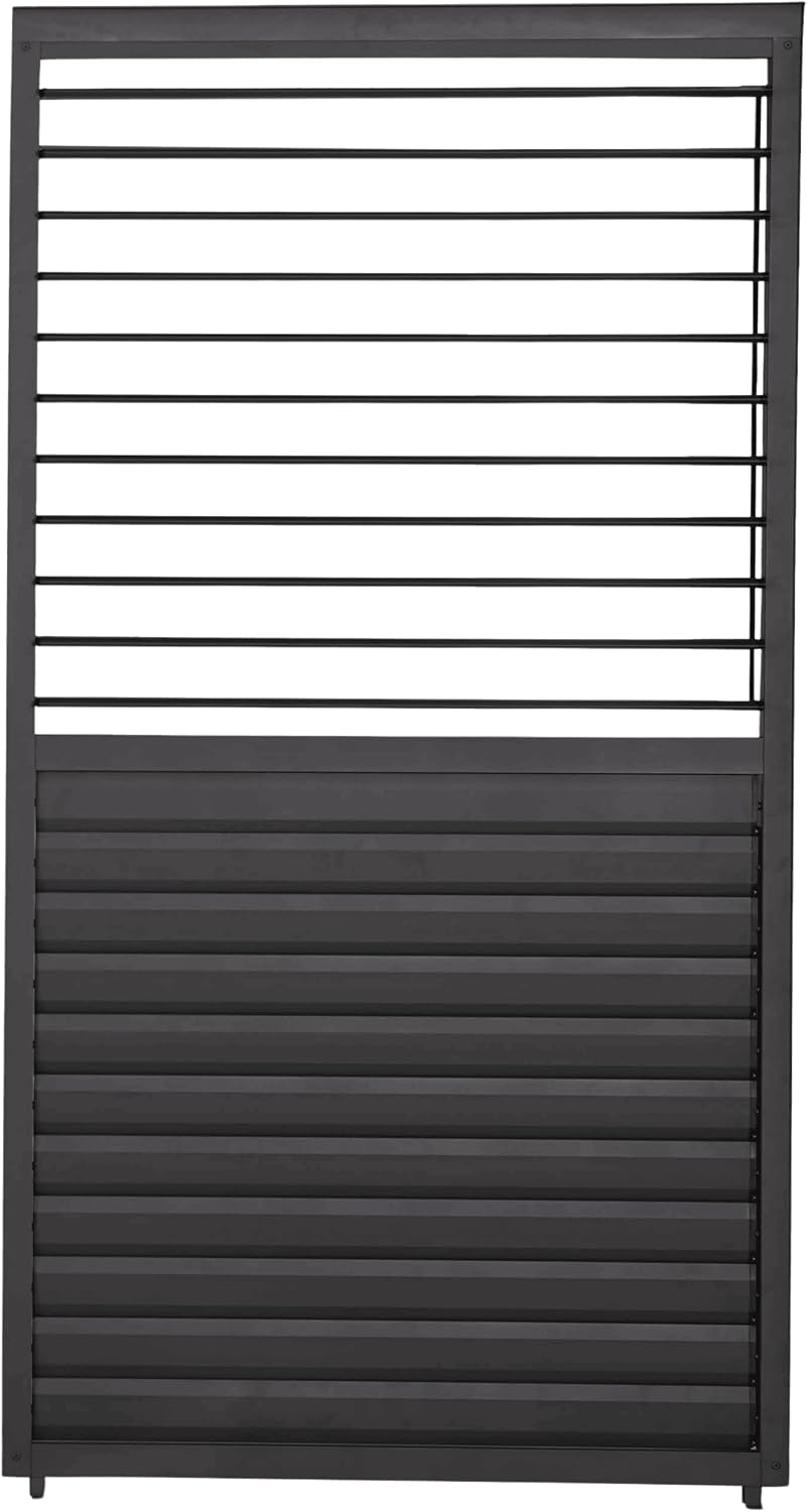 MIRADOR Gartenlaube, 0,93 m, Anthrazit, 111 Schwenkbare Lamellenwand Aluminium für Deluxe Pergola