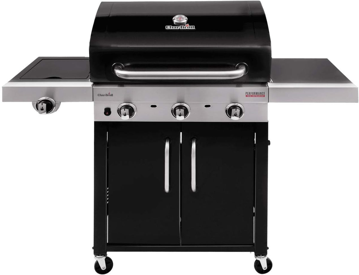 Charbroil Gasgrill, Schwarz/Silber, Char-Broil Performance 340 B - 3 Brenner, TRU-Infrared Technology, Garten, Terrasse