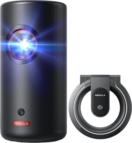 Nebula Beamer, Schwarz, by Anker Capsule 3 Laser GTV & Faltbarer Ständer (Bündel)