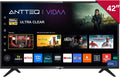 Antteq Fernseher, 42 Zoll, 106 cm, Schwarz, Smart TV, AV42F3 2K D-LED Smart TV mit Triple Tuner, App Store