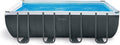 Intex Stahlrahmenpool, Grau/Weiß/Blau, 18Ft X 9Ft X 52In Ultra XTR Rectangular Pool Set