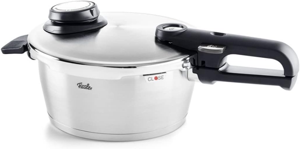 Fissler Schnellkochtopf Vitavit Kochfeld, 3.5 liters, 22 cm, Silber/Schwarz