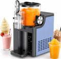 Eismaschine, Blau, Generisch Slush-, 5-Liter-Soft mit 4 voreingestellten Modi, Touchscreen und EIN-Knopf-Selbstreinigung für Zuhause