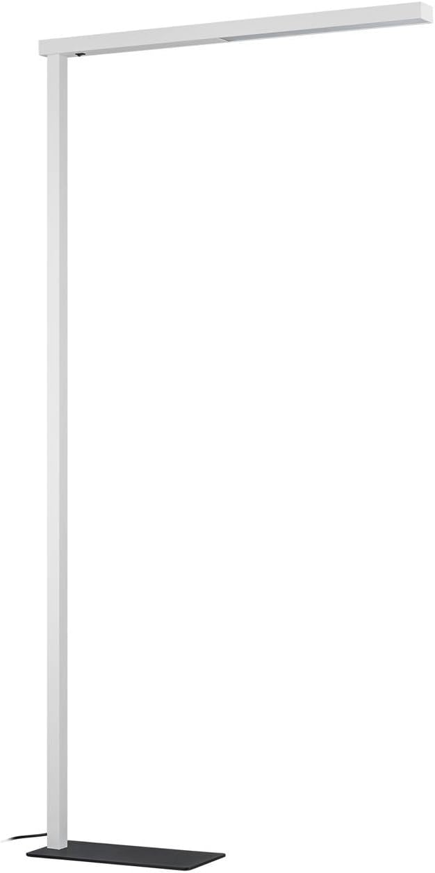 Arcchio Schreibtisch, schwarz, LED Büro Stehlampe weiß, Bürolampe Uplight und Downlight Deckenfluter 7400lm 4000K