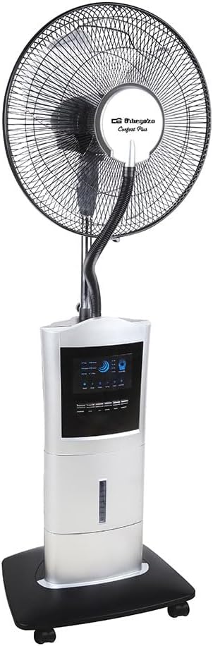 Orbegozo Ventilator, 100 W, Silber/Schwarz, SFA 7000, mit Luftbefeuchterfunktion