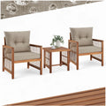 tectake Gartenmöbel-Set, Akazienholz, pulverbeschichteter Stahl, Polyethylen, Polyurethan, 100 % Polyester, Polypropylen, Schwarz