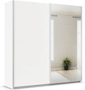 Kleiderschrank Rauch Möbel, 226 cm, Schwarz, QUADRA, Schwebetürenschrank, Farbe Weiß, Breite