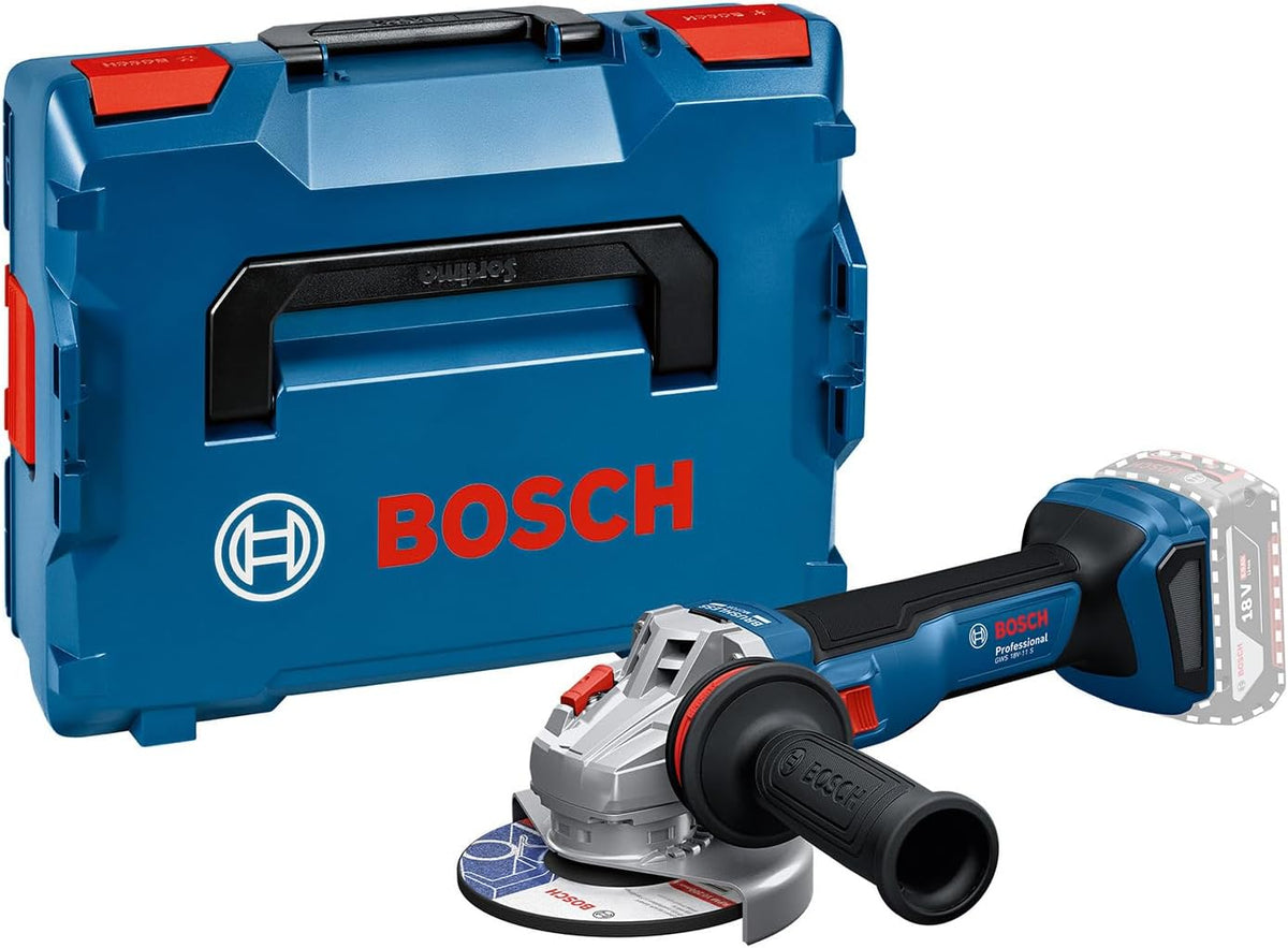 Bosch Professional Schleifer, 18 V, Weiß, PRO Akku-Winkel GWS -11 S
