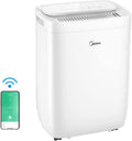 Midea Luftentfeuchter, 10 l, Weiß, /24 h, Haus Mehltau, WLAN-Steuerung, HEPA-Filter, Fresh Dry 10
