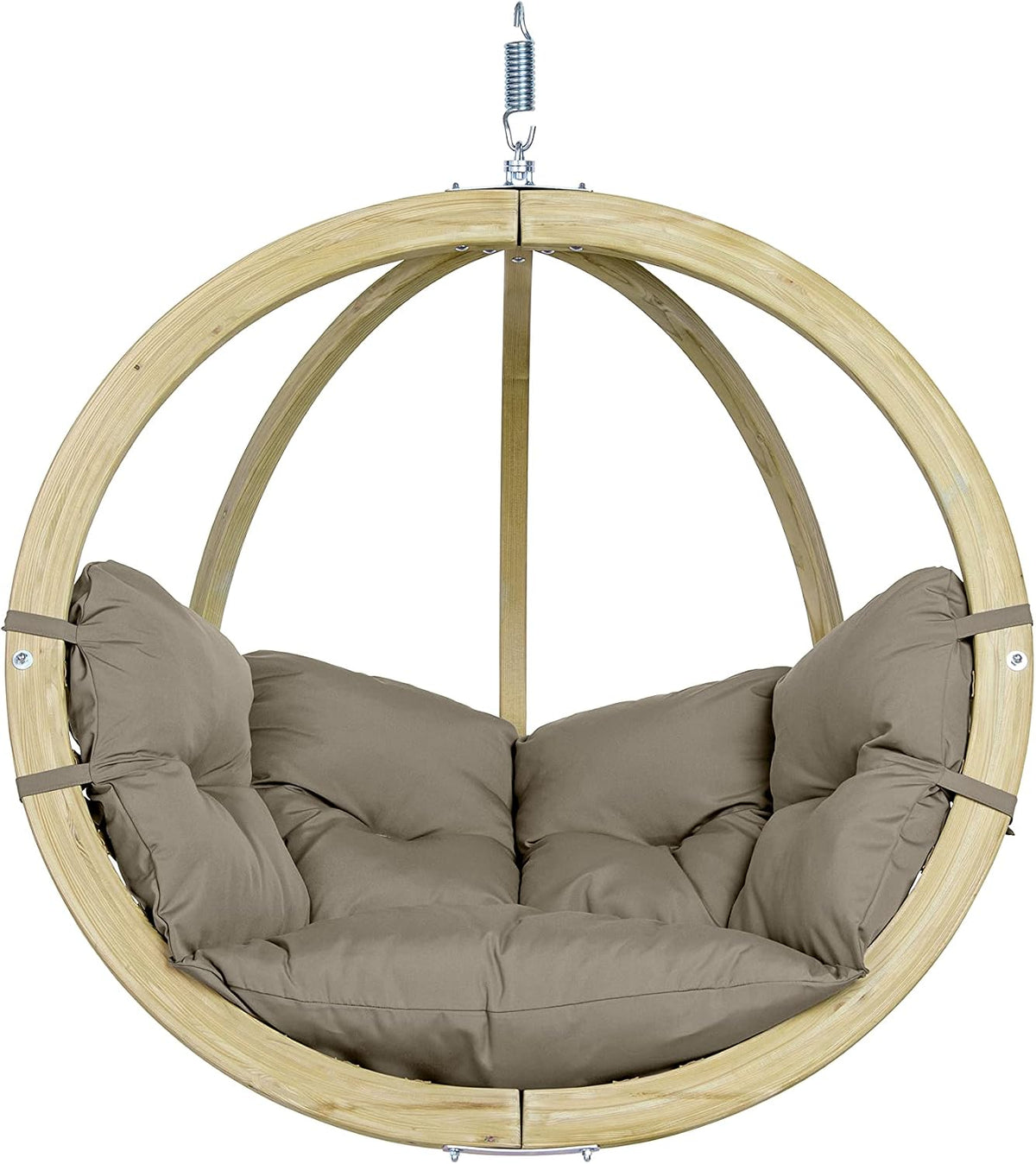 Hängesessel AMAZONAS, Weiß, Globo Chair - FSC-zertifizierter, Wetterfester mit Super Soft Polsterung, In- und Outdoor