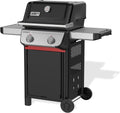 Weber Gasgrill, 51 x 46 cm, Schwarz/Silber/Rot, Spirit E-210, 2 Brenner, Snap-Jet Zündung, Räder, Warmhalterost