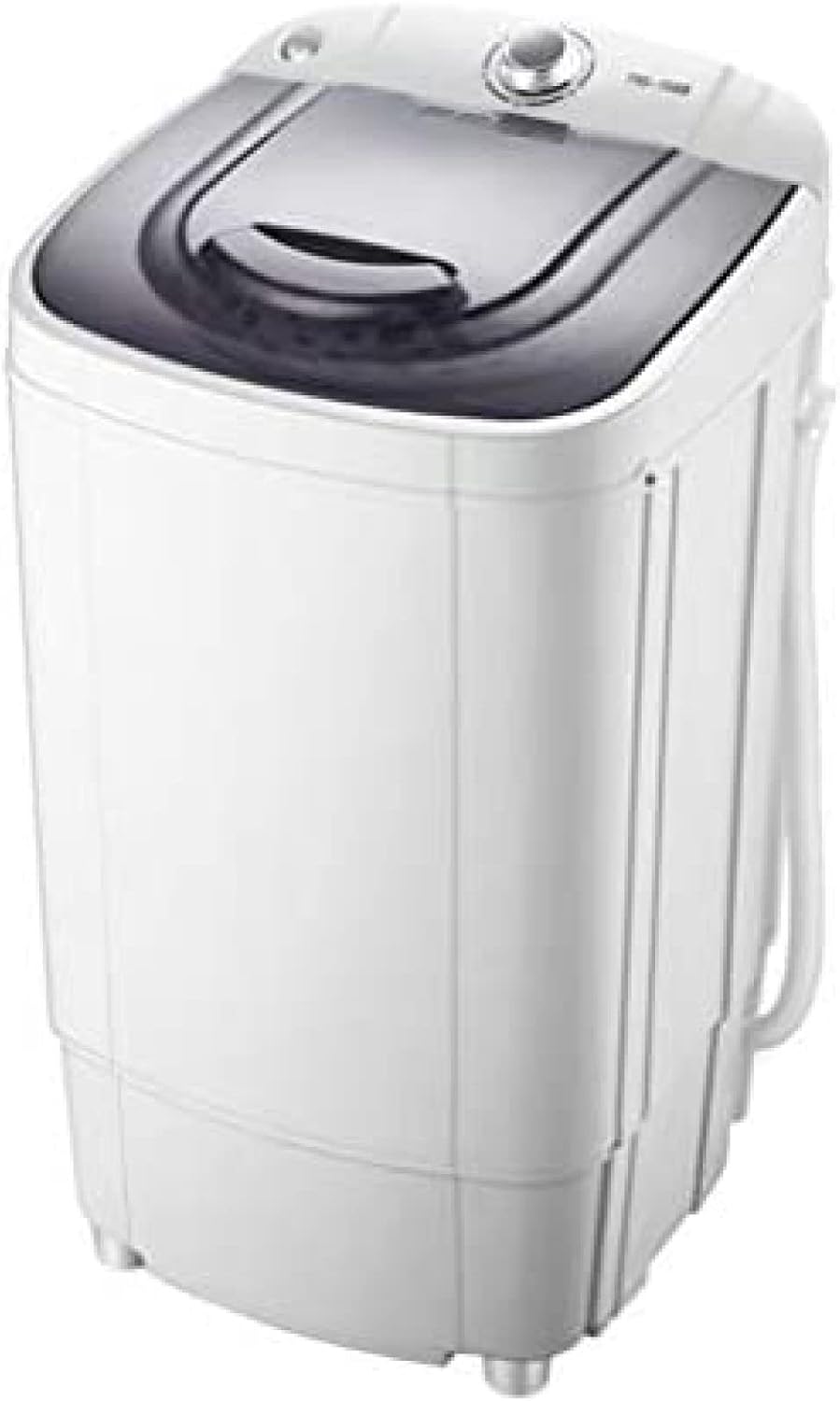 Waschmaschine, 9,8 kg, Weiß/Grau, große Kapazität, kompakte, mit verstellbarem Wasserstand, für Zuhause, Camping