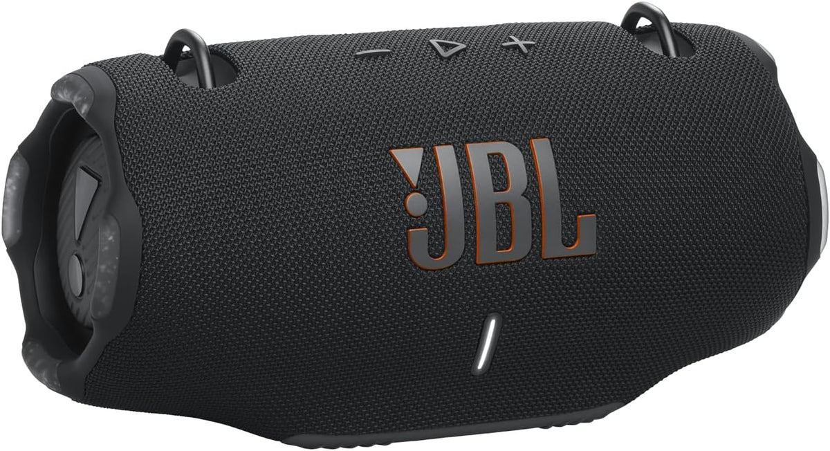 JBL Audiogerät, Schwarz, Xtreme 4 Musikbox in, Tragbare Bluetooth-Lautsprecher-Box mit tiefem Bass, KI-Sound-Boost und integrierter Powerbank