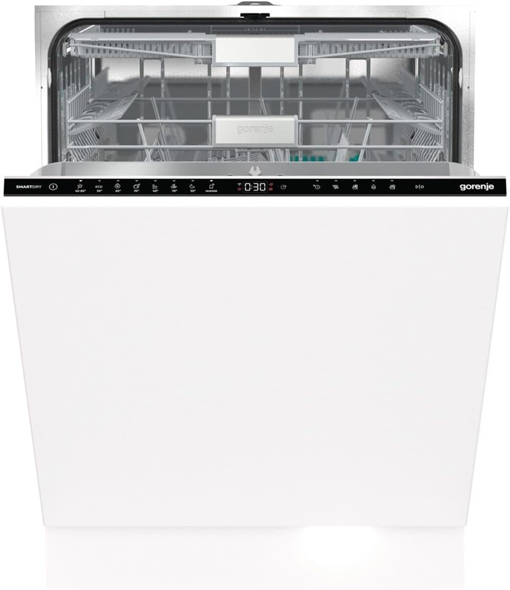 Gorenje Geschirrspüler, 9,6 Liter, 39 dB, Edelstahl, Silber, Vollintegrierbarer Einbau - Edelstahl - Stahl - 16