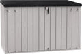 TOOMAX Gerätehaus, 2770 Liter, braun, Stora Way Plus 3XL 216 x 109 x 140 H cm, taupe/, Fahrradträger mit Dachträger