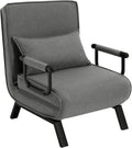 WOLTU Sofa, 65 x 75 x 78 cm, Dunkelgrau, Schlafsessel 3 in 1 mit schlaffunktion