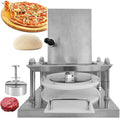 DDNGEJ Brotbackautomaten, Silber, Elektrische Teigausrollmaschine für Pizza, Elektrische Pizzakrustenpresse aus Edelstahl für Pasteten