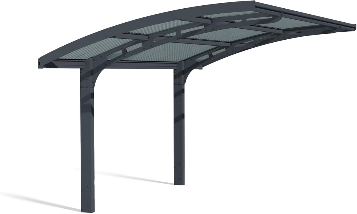 Palram Carports, 495 x 289 cm, Anthrazit, Canopia by Carport Bausatz Arizona Wave Einzelcarport