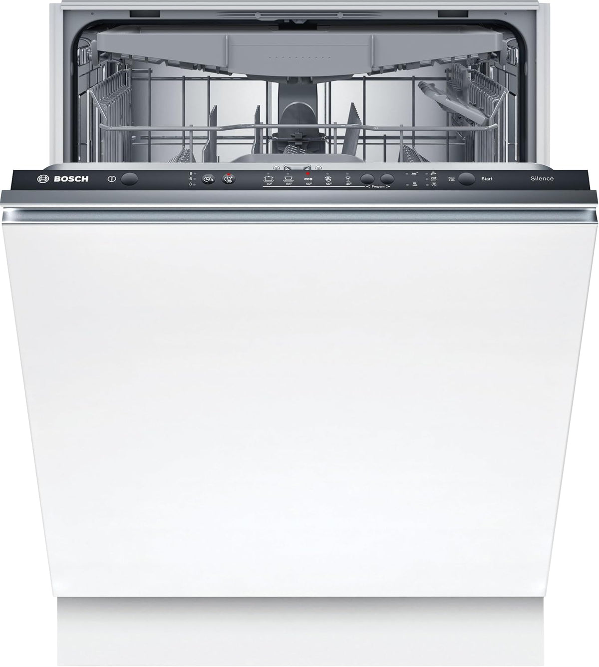 Bosch Geschirrspüler, Schwarz, SMV25EX02E Serie 2 Einbau-Spülmaschine, vollständig versenkbar, Klasse E