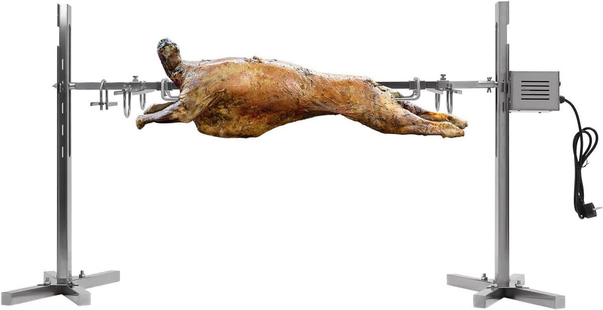 WSIKGHU Elektrogrill, 136 x 39 x 75 cm/53.54 x 15.35 x 29.52 in., 40KG, 220 V, 25 W, rostfreier Stahl, Silber