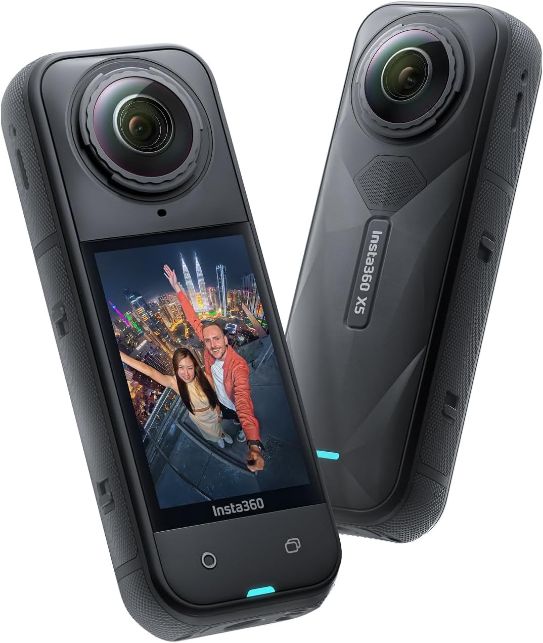 Insta360 Kamera, Schwarz, X5 - wasserdichte 8K 360° Action-, führend bei schwachem Licht, unsichtbarer Selfie-Stick-Effekt